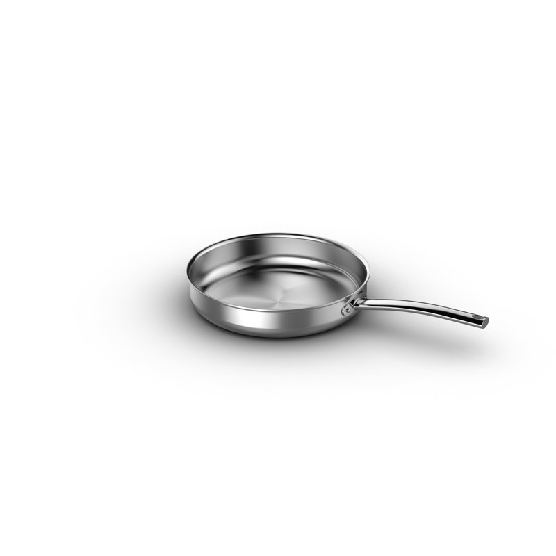 Poêle à sauter en acier inoxydable avec couvercle NUCU 4,5 Qt, 3,5 pte