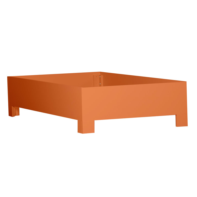 Palm Springs Low Profile Standard Bed, Twin, Citrus Orange