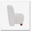 Low Back Accent Chair, Upholstered Armless Living Room Chairs