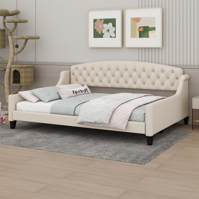 Lit de jour Breannon, Double, Beige