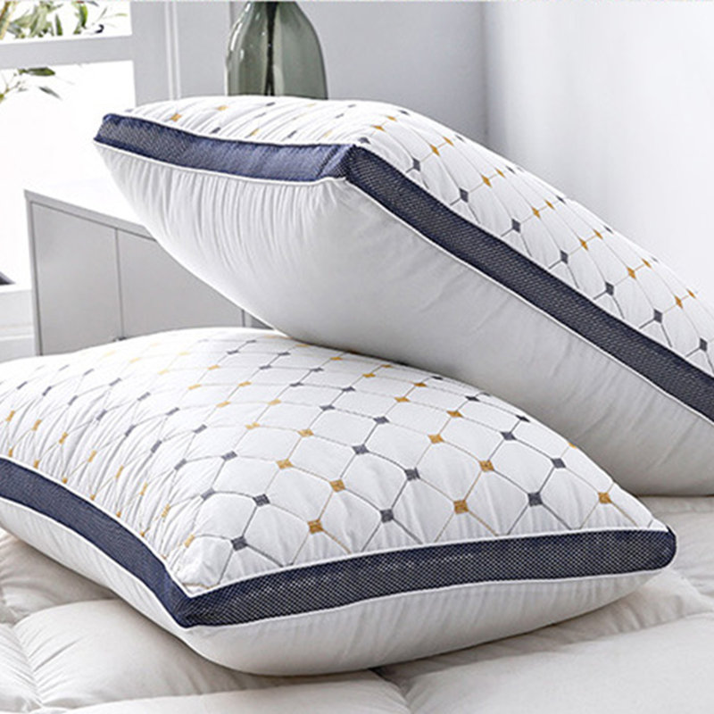 2pcs Luxury Hotel Quality Bed Pillow for Side Stomach or Back Sleepers