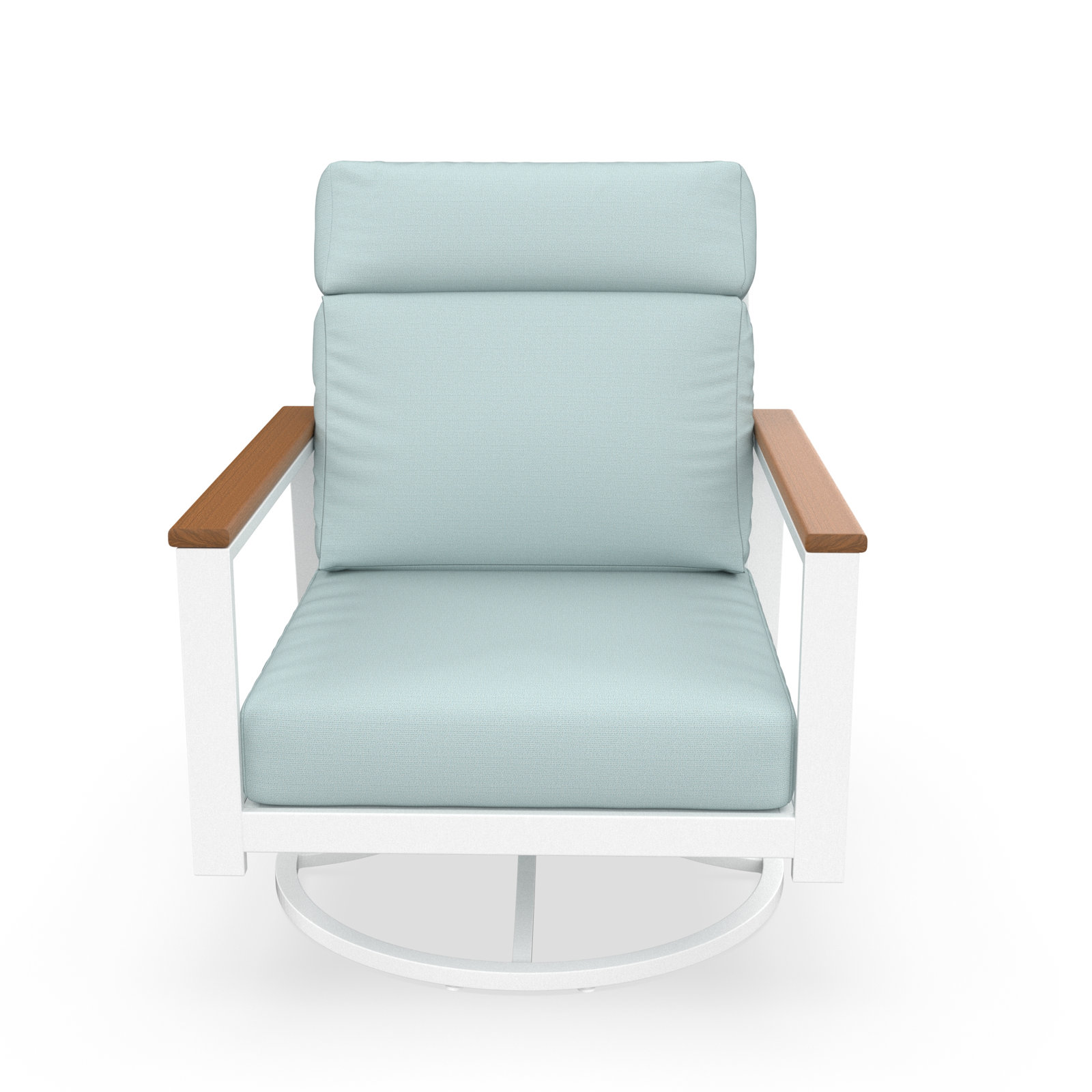 Townsend Sunbrella® Swivel Patio Lounge Chair, Bliss Dew, Brown