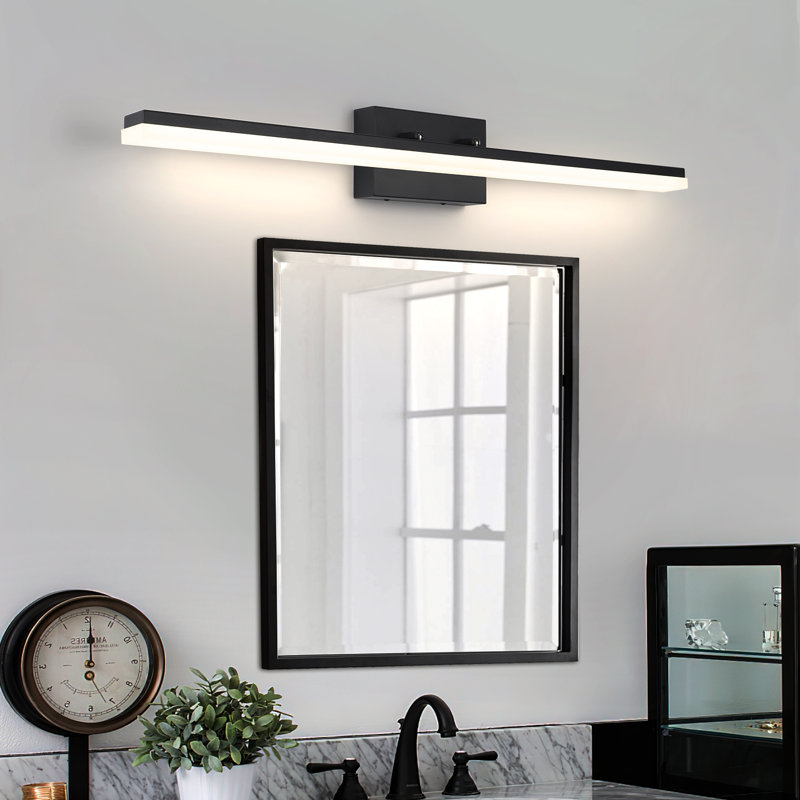 36'' Alfonza 1-Light Dimmable LED 36W Bath Bar, Warm White 3000K, Matte Black