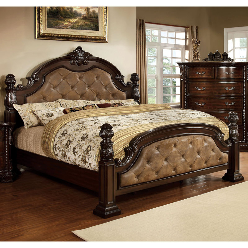 Lit standard rembourré lexanthur, Marron foncé, Grand