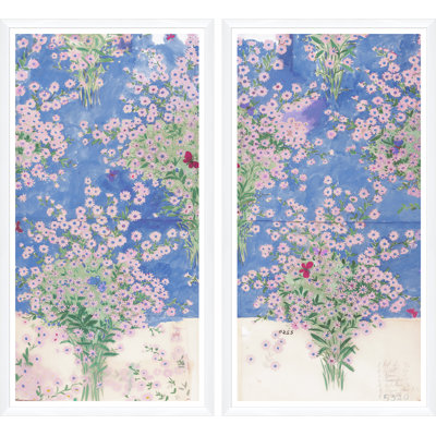 Papillons et Margeurites Diptych (Var. 2) par Paule Marrot