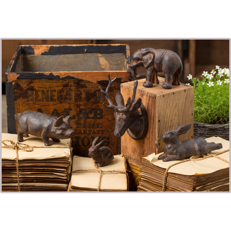 Lapin de lapin en fonte Tignall