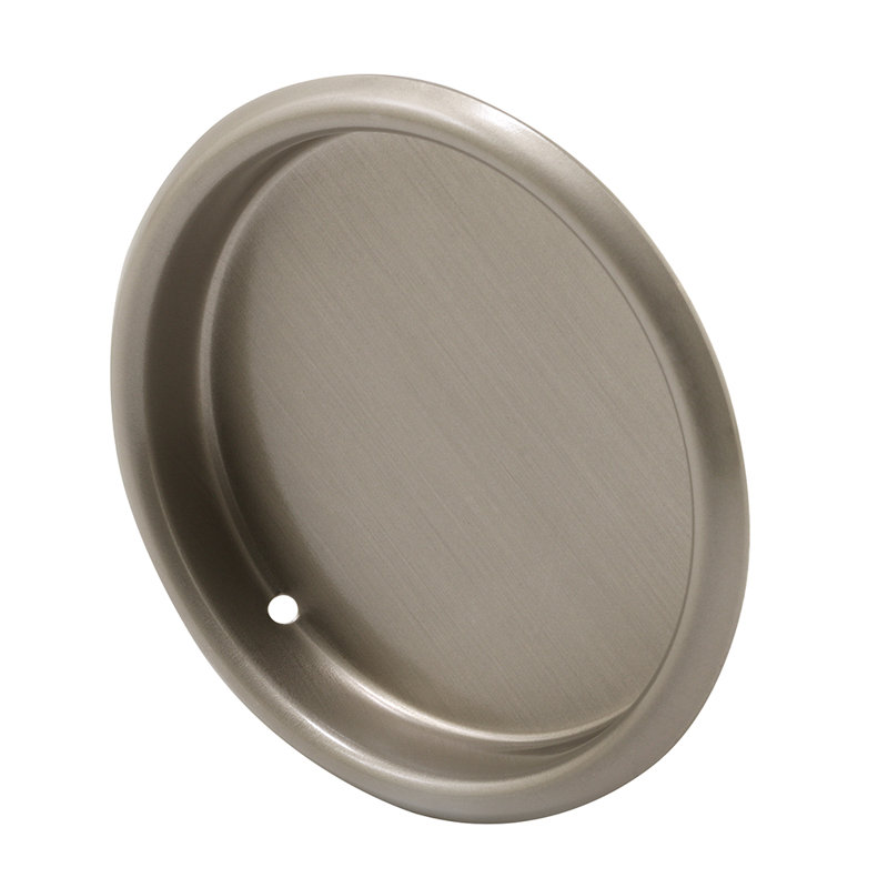 Poignée de porte de garde-robe à mortaise Prime-Line, Nickel satiné, H 1,25 po x l 6 po x P 7,5 po