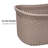  40L Laundry Basket, Clothes Hamper, Wicker Design, Plastic, 23"L x 14.5"W x 11"H-96127309