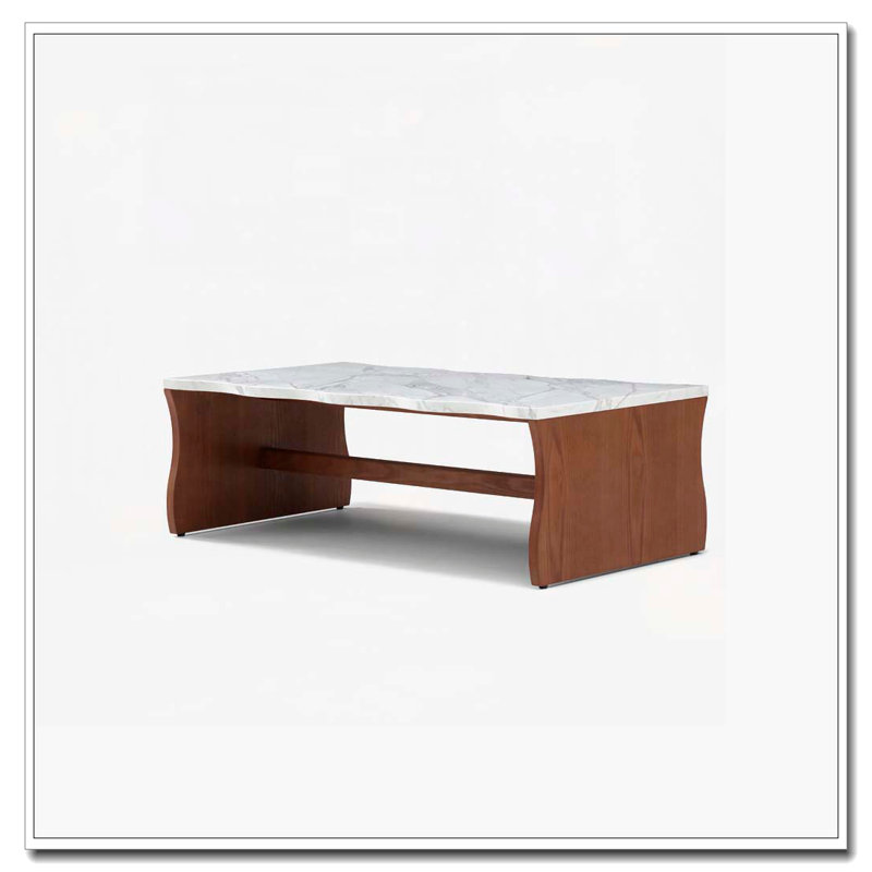 Table basse Living Room Waves, Noyer