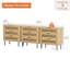 Buffet avec rangement 94,5 ", armoire de cuisine, chêne-714446934