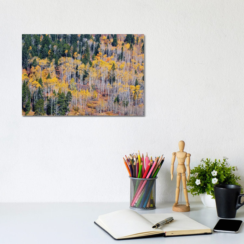 Autumn Layers of Trees I 1 Piece Wrapped Canvas Wall Art, 20.32 cm H x 30.48 cm W