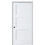 Porte intérieure pré-suspendue 36 po x 80 po à 3 panneaux en HDF apprêté à droite 36 po x 80 po-99316688-105402147
