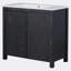 Meuble-lavabo sur pied simple avec plateau 18,00 po Senam