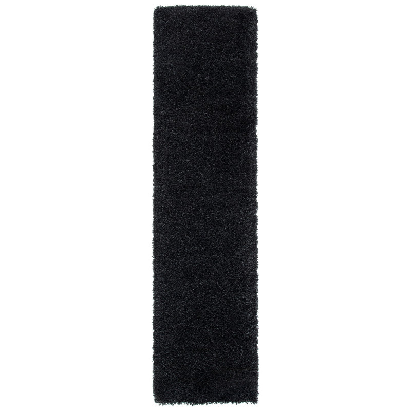 Angeliya Shag Performance Solid Color Rug, Runner 2'3" x 17'