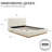Drago Boucle Upholstered Platform Bed Frame-119323575-93547674