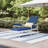 Outdoor 2-Piece Aluminum Lounge Chairs with 6-Level Adjustment