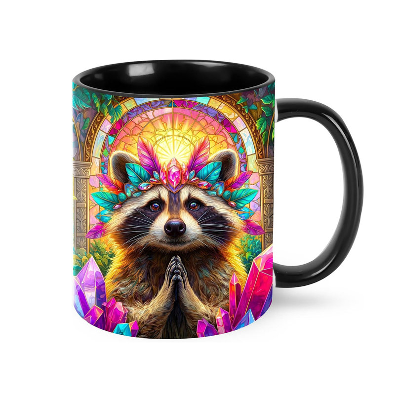 Raccoon Coffee Mug 11oz Ceramic Cup
