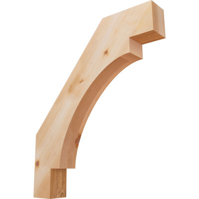 3 1/2"W x 22"D x 26"H Merced Smooth Knee Brace, Western Red Cedar