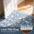 8x10 Floral Area Rug, Washable Non Slip Foldable Rug for Dining Room Office, Blue-1369980593-1369980595