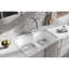 Évier de cuisine à double cuve avec filtre à panier encastrable à quartz 33 po x 22 po x 10 po Quartz-50337710