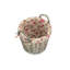 Lily Manor Wicker Craft Basket with Lining