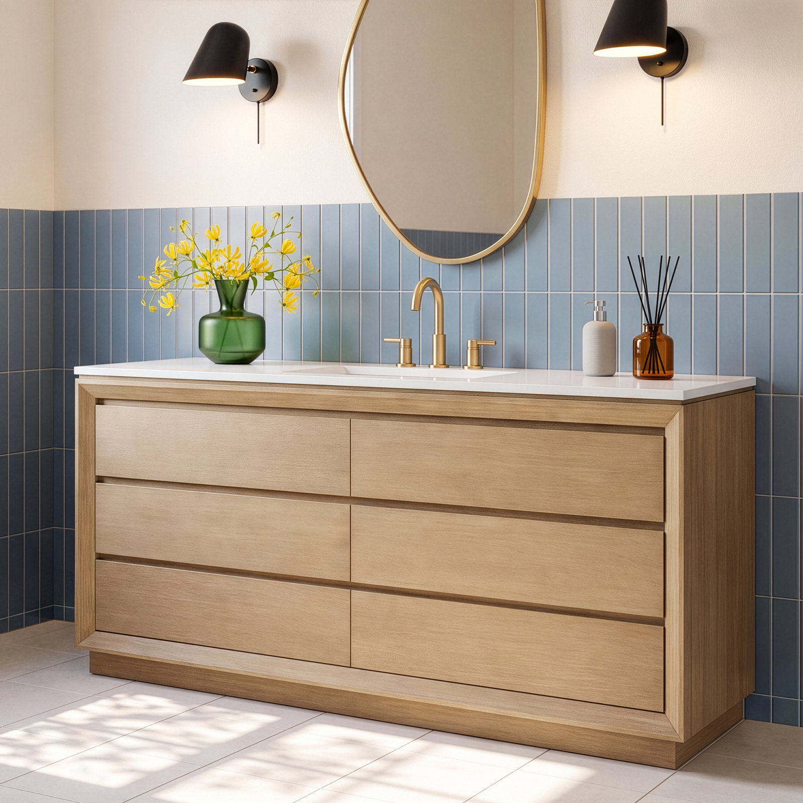72" Double Bathroom Vanity