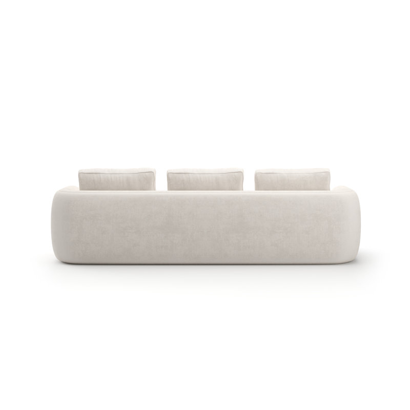 Overlap Sofa Dark Taupe, Travertine, Ecru