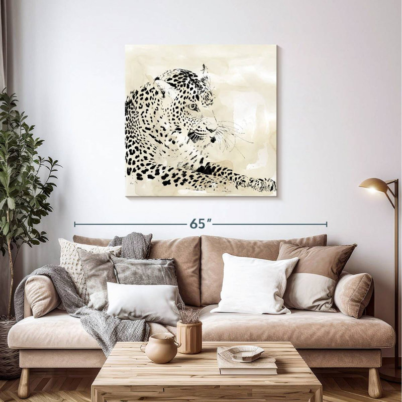 Brampt Leopard Spots I, 39" H x 39" W