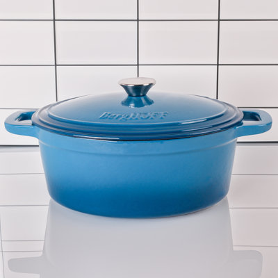 BergHOFF Neo 8qt Cast Iron Oval Covered Dutch Oven