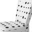 Chaise d'appoint rembourrée à motifs Black Circle Dots