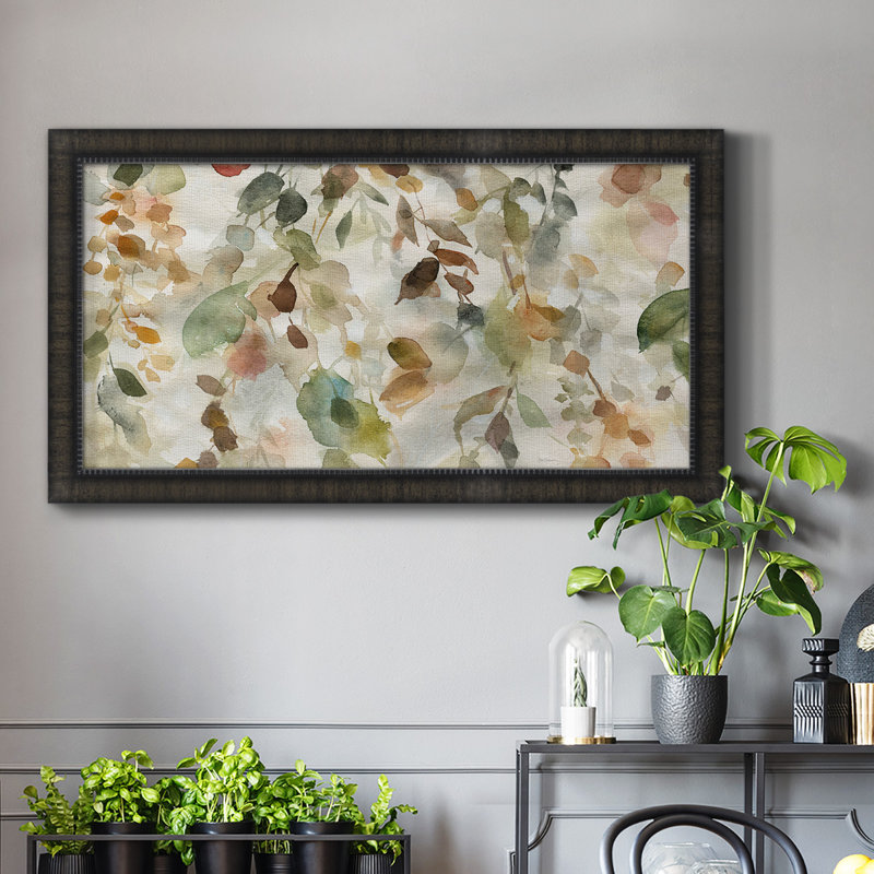 Cascade d'automne, reproduction de photo sur toile, H 25 po x l 45 po x P 2,5 po