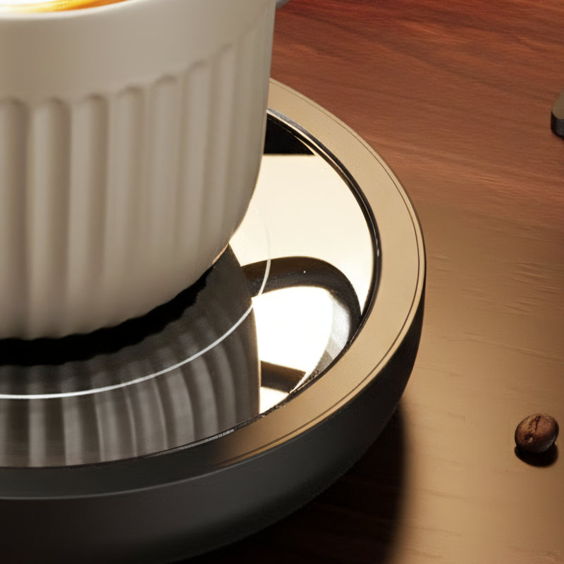 Noir, chauffe-tasses à café électrique de 36 W avec 3 réglages de température et plaque chauffante, convient pour le café, le lait et le thé, conception de bureau
