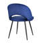 Fitzsimmons 46cm H Velvet Upholstered Side Chair in Grey-2086111150