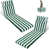 Green/White Striped 