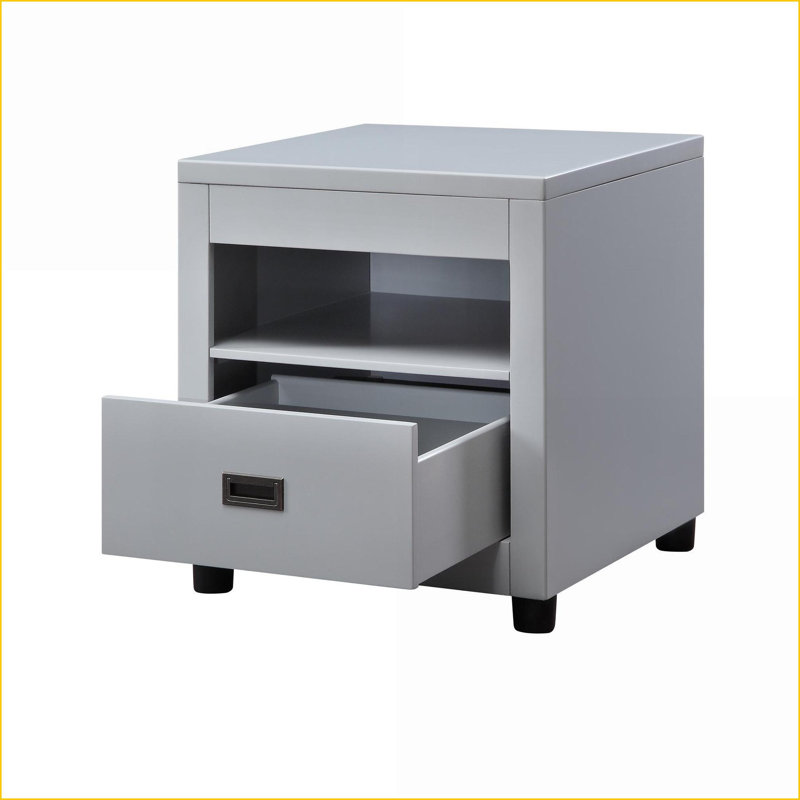 Table basse Elegant Dove Grey - plateau en bois lisse, structure robuste pour un style de salon cohésif