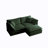 2 Seater Sofa with Ottoman