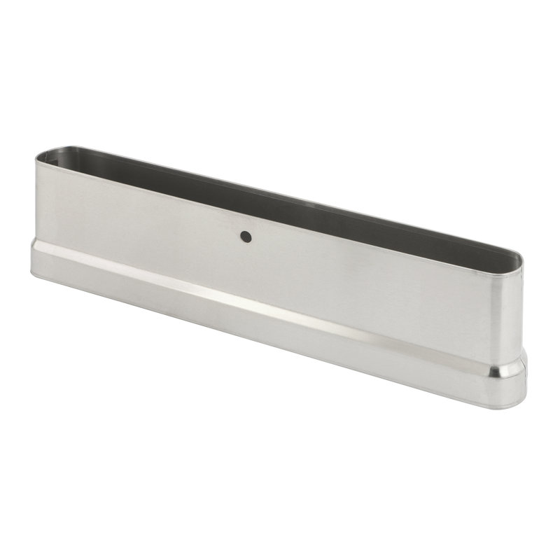 Sabot de pilastre, s'adapte aux pilastres, fabrication en acier inoxydable, extrémité ovale (paquet simple)