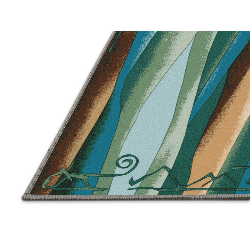 Moonlit Peaks Rug, Square 3'