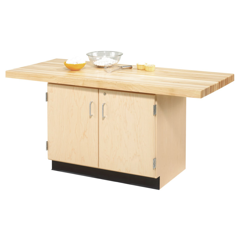64'' W Wood Top Workbench