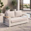 Causeuse de patio avec coussins