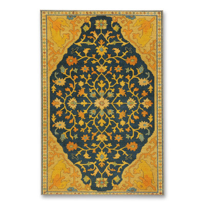 Tapis vert tissé à motif lavable Mosso