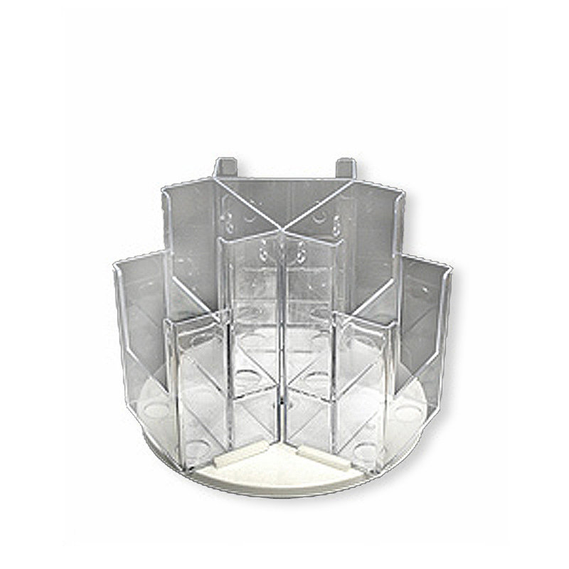 Six-Pocket Two-Tier Revolving Trifold Brochure Holder