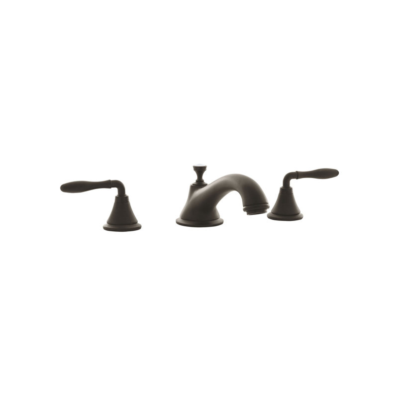 Robinet de baignoire romaine à fixation sur plateau à poignées doubles Seabury®, Bronze huilé