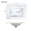 Meuble-lavabo de salle de bain avec lavabo en céramique et 2 tiroirs