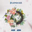Couronne de printemps 20 po pour porte d'entrée, pivoine rose artificielle et couronne florale de lavande avec roses