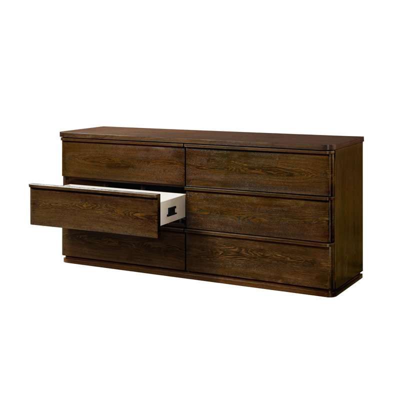 Commode 6 tiroirs Baxtor, Noyer