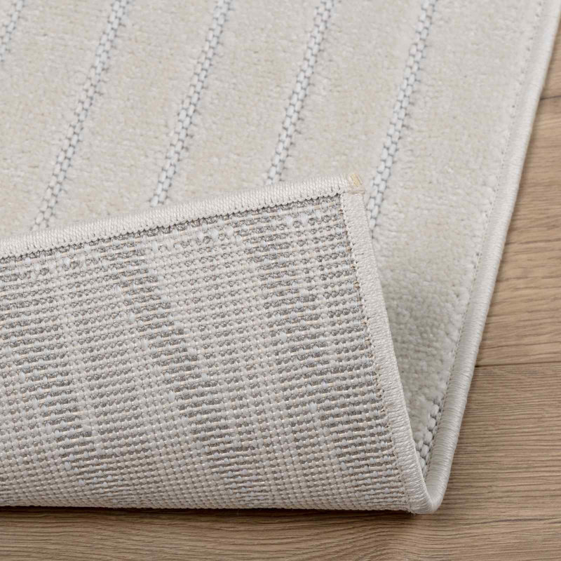 Modern Indoor and Outdoor Rug, Cream, Square 200 cm