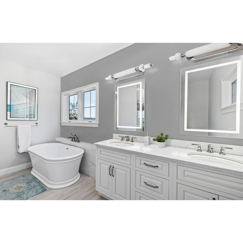 Lansdowne, Vanity, 31", Opal Glass, Polished Nickel