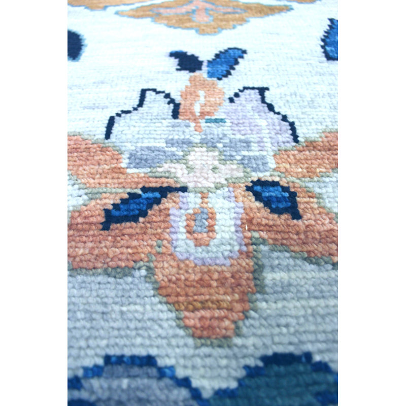 One-of-a-Kind Rectangle 8'10" X 11'8" New Age Area Rug Blue
