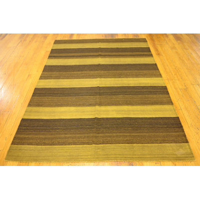 Warminster One-of-a-Kind 5'1" X 6'11" New Age Wool Area Rug in Brown